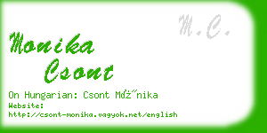 monika csont business card